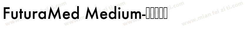 FuturaMed Medium字体转换